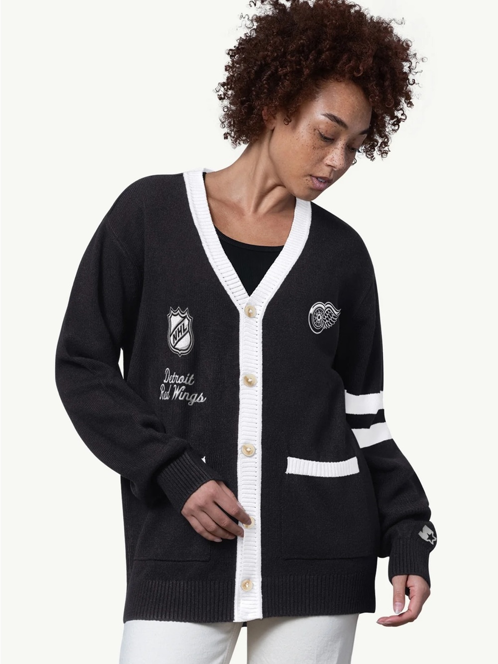 WOMENS DETROIT RED WINGS CARDIGAN